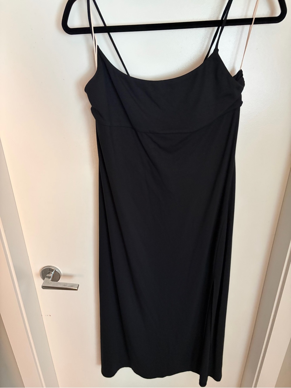 Aritzia Black Slip Dress with Thin Straps